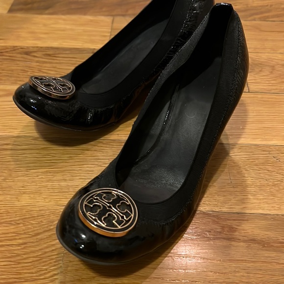 Tory Burch Shoes - Tory Burch black wedge heels - very comfy!